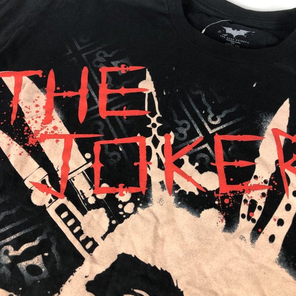 The Joker Shirt Men Extra Extra Large Black Big Graphic Print Health Ledger 2008 - Picture 4 of 9